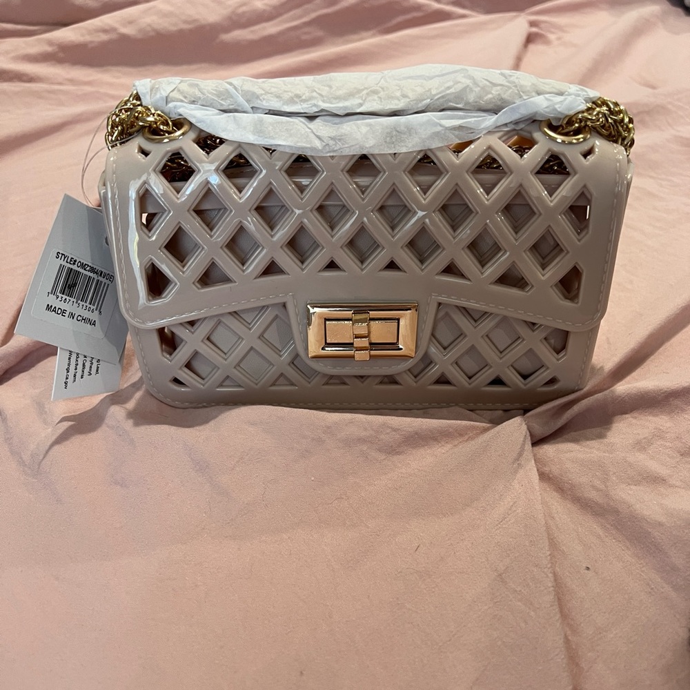 NWT Olivia Miller Nude Handbag